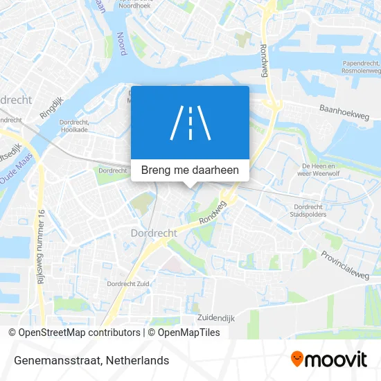 Genemansstraat kaart