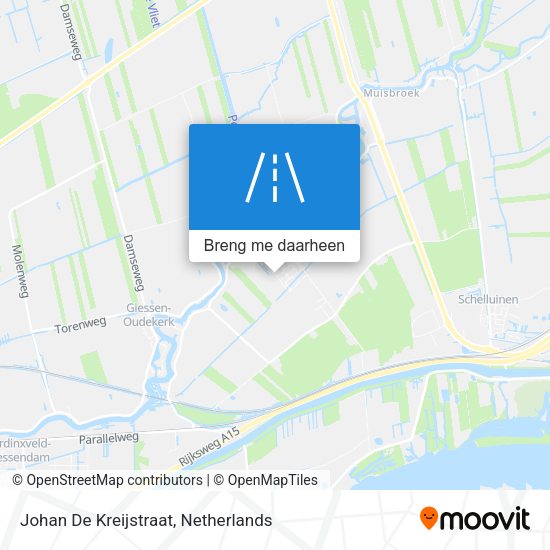 Johan De Kreijstraat kaart