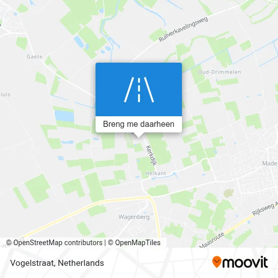 Vogelstraat kaart