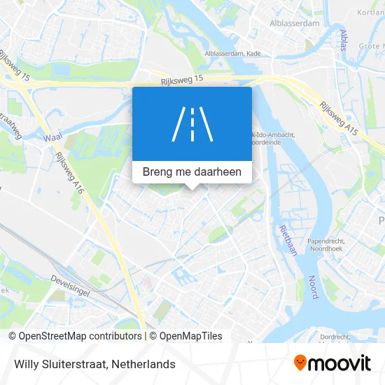 Willy Sluiterstraat kaart