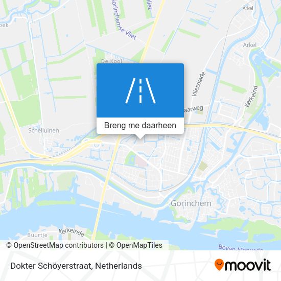 Dokter Schöyerstraat kaart
