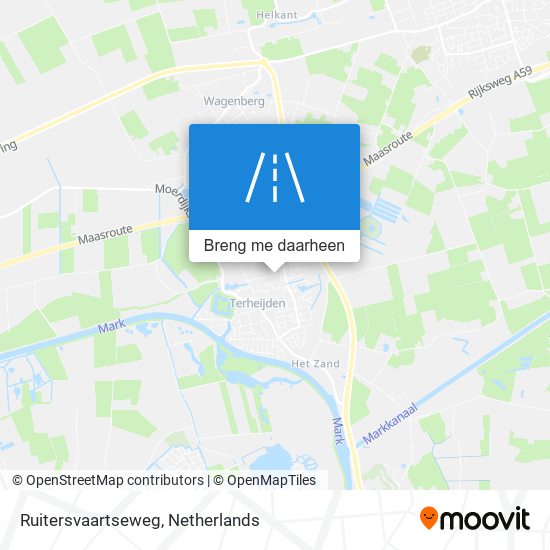 Ruitersvaartseweg kaart