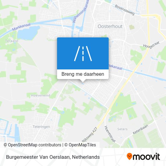 Burgemeester Van Oerslaan kaart