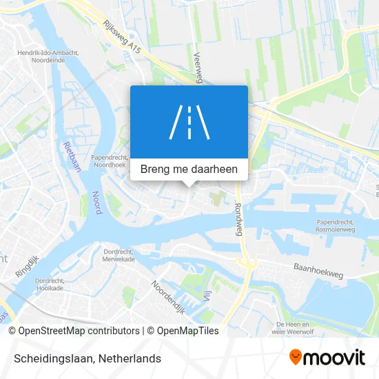 Scheidingslaan kaart