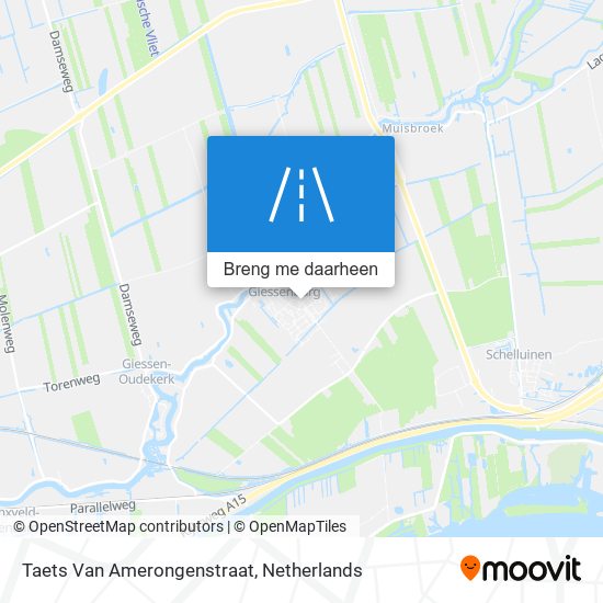 Taets Van Amerongenstraat kaart