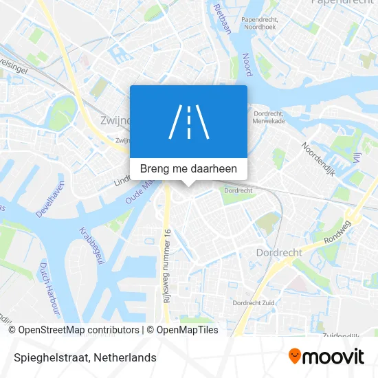 Spieghelstraat kaart