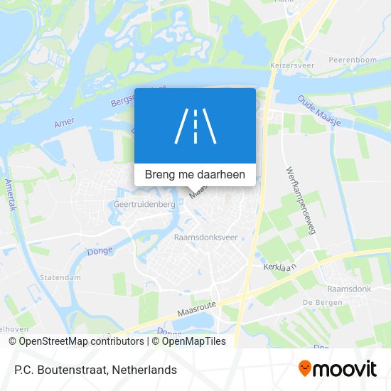 P.C. Boutenstraat kaart