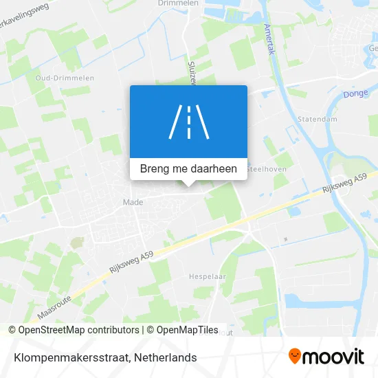 Klompenmakersstraat kaart