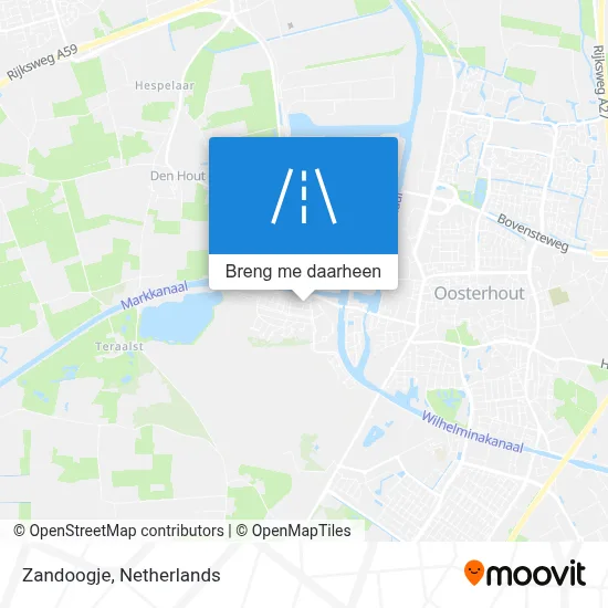 Zandoogje kaart
