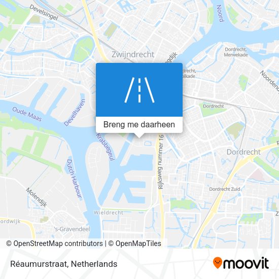Réaumurstraat kaart