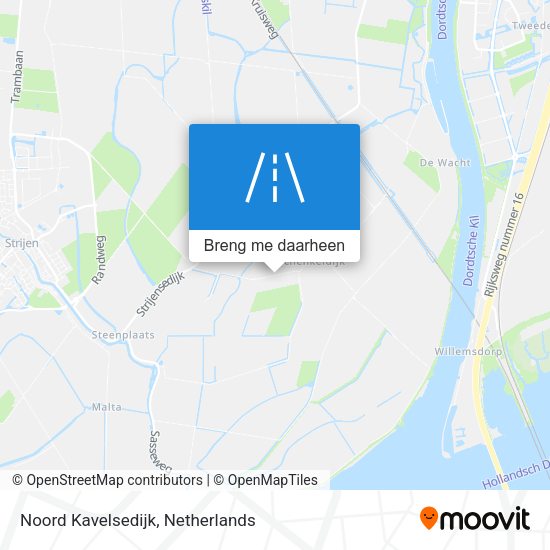 Noord Kavelsedijk kaart