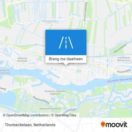 Thorbeckelaan kaart