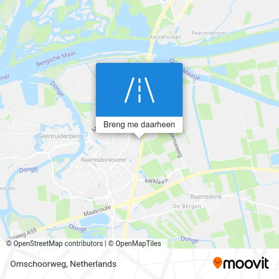 Omschoorweg kaart
