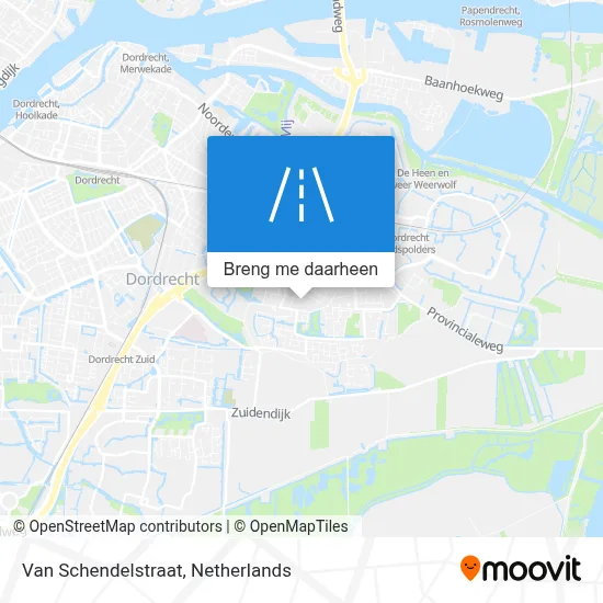 Van Schendelstraat kaart