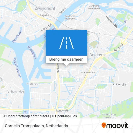 Cornelis Trompplaats kaart