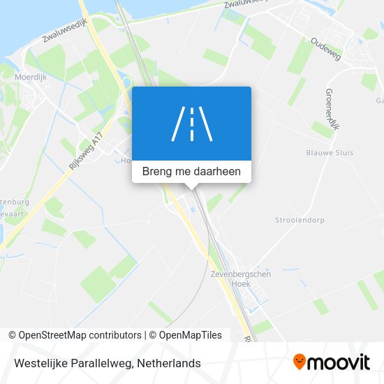 Westelijke Parallelweg kaart