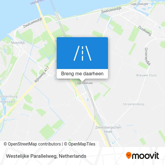 Westelijke Parallelweg kaart