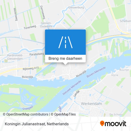 Koningin Julianastraat kaart