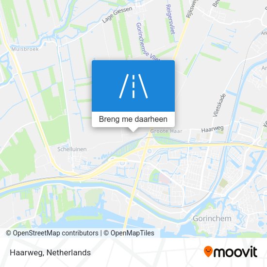 Haarweg kaart