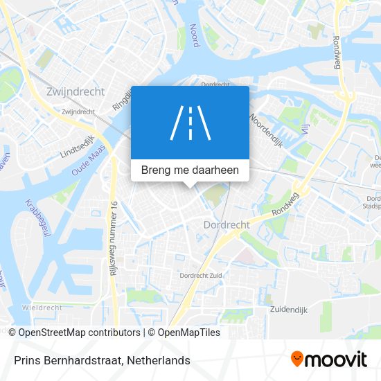 Prins Bernhardstraat kaart