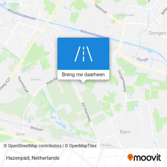 Hazenpad kaart