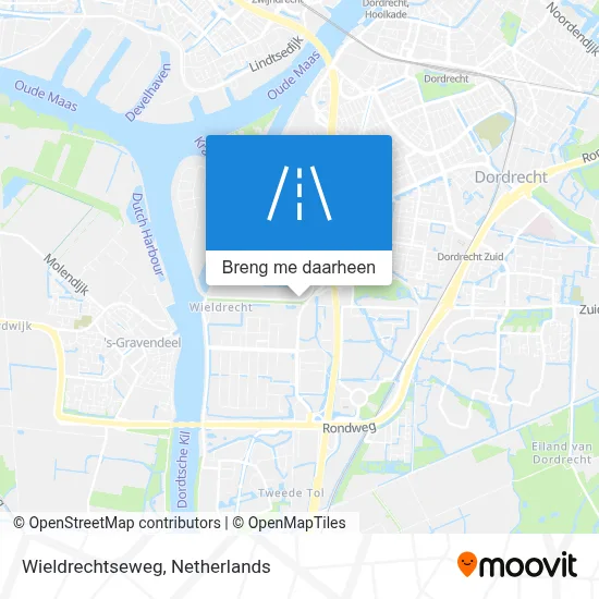 Wieldrechtseweg kaart