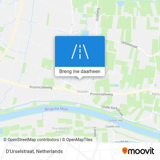 D'Urselstraat kaart