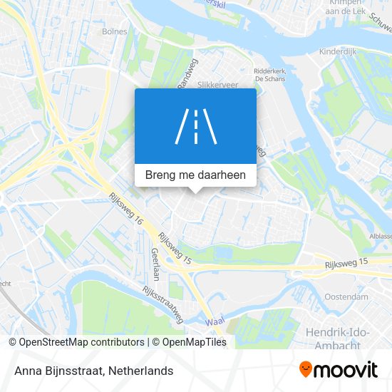 Anna Bijnsstraat kaart