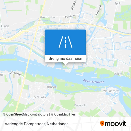 Verlengde Pompstraat kaart