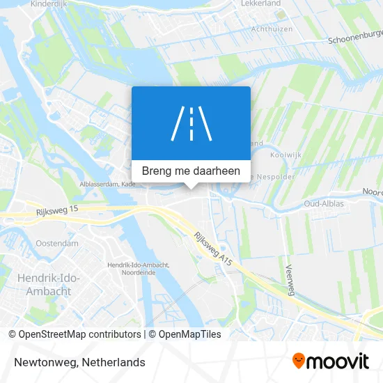Newtonweg kaart
