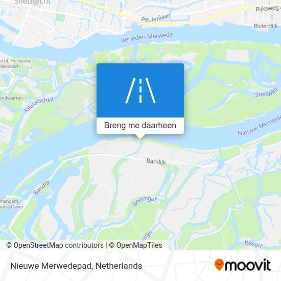 Nieuwe Merwedepad kaart