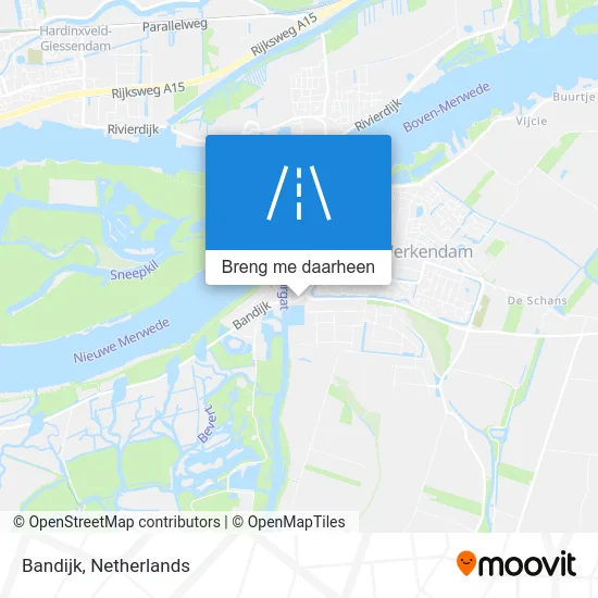 Bandijk kaart