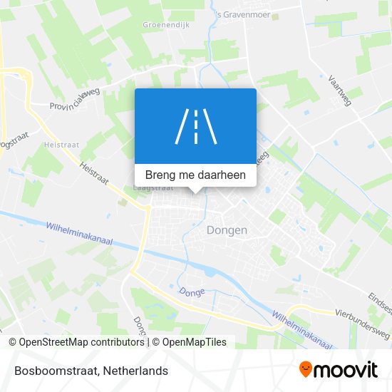 Bosboomstraat kaart