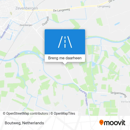 Boutweg kaart