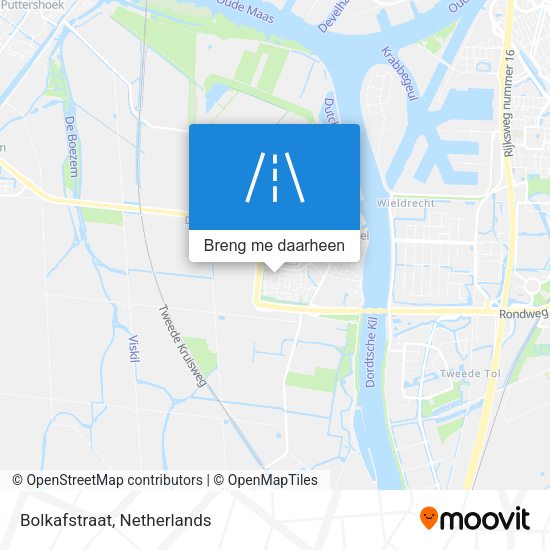 Bolkafstraat kaart