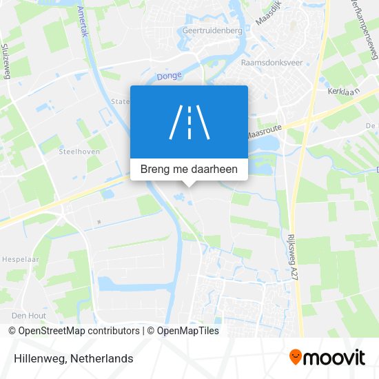 Hillenweg kaart