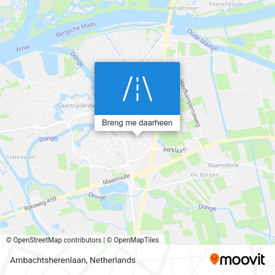 Ambachtsherenlaan kaart