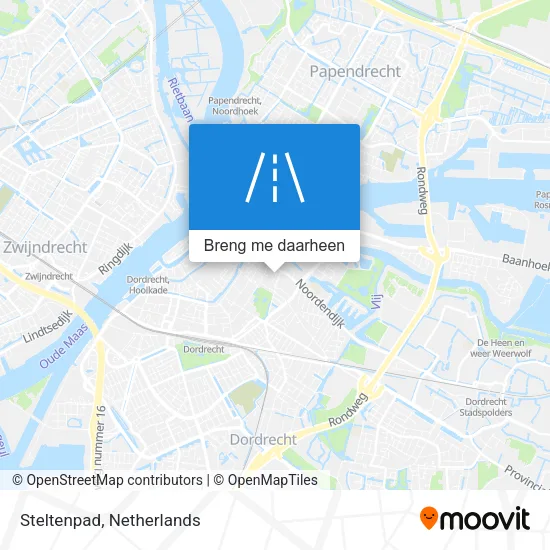 Steltenpad kaart