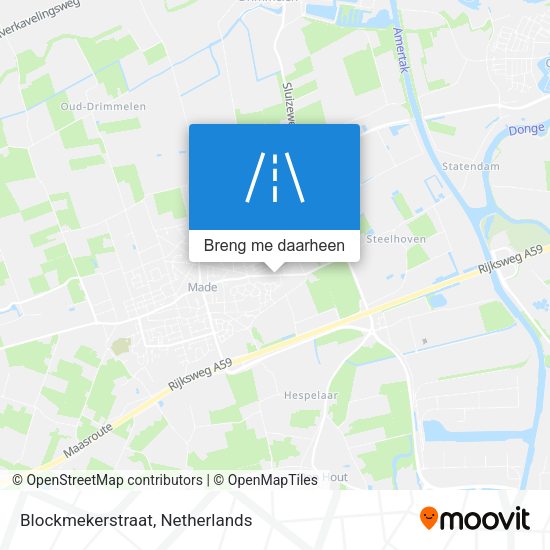 Blockmekerstraat kaart