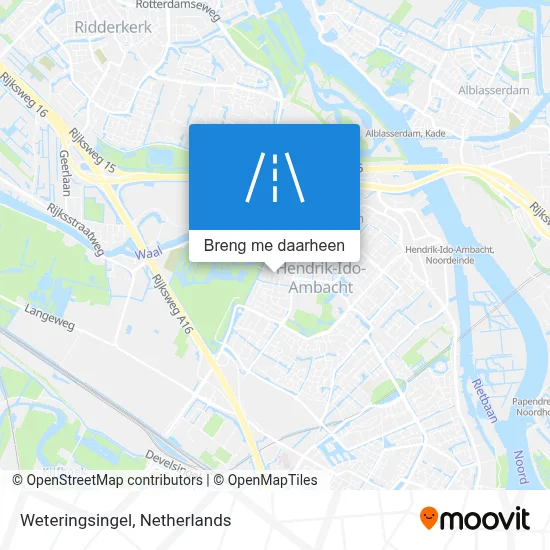 Weteringsingel kaart