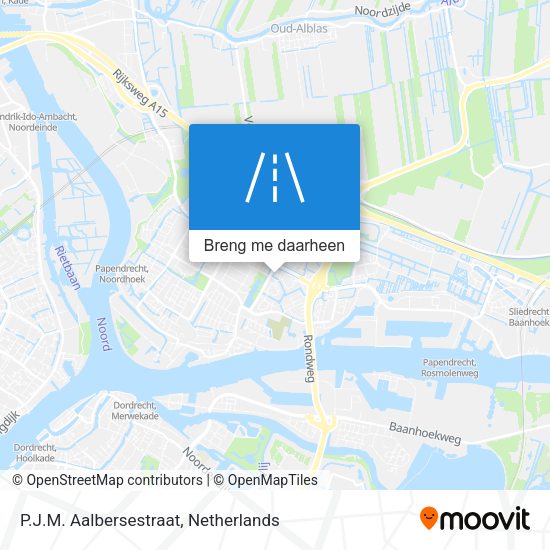 P.J.M. Aalbersestraat kaart