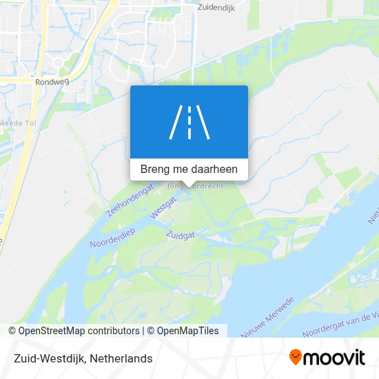 Zuid-Westdijk kaart
