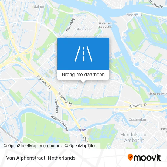 Van Alphenstraat kaart