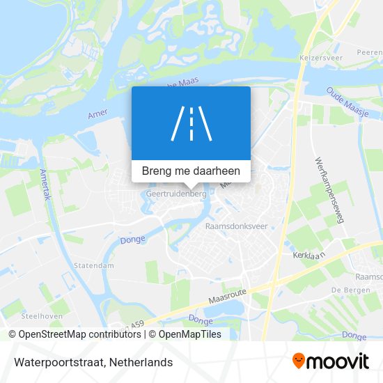 Waterpoortstraat kaart