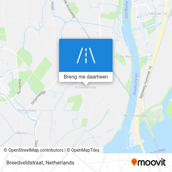 Breedveldstraat kaart