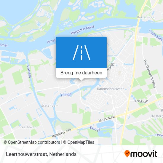 Leerthouwerstraat kaart