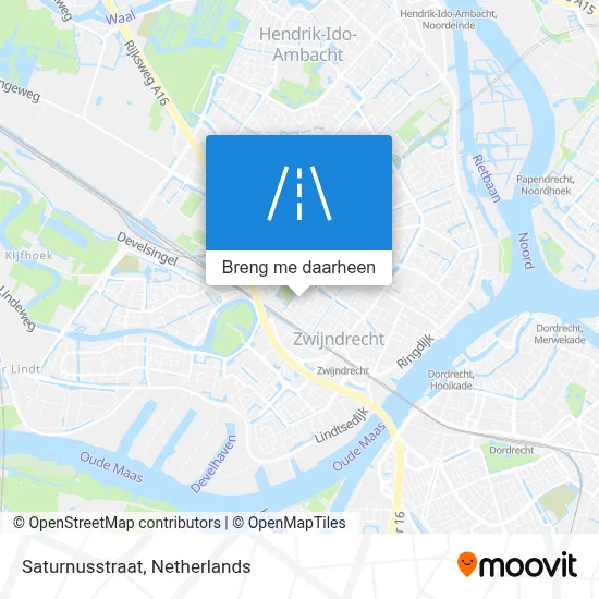 Saturnusstraat kaart