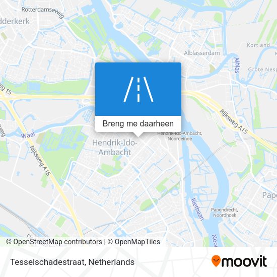 Tesselschadestraat kaart