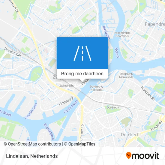 Lindelaan kaart