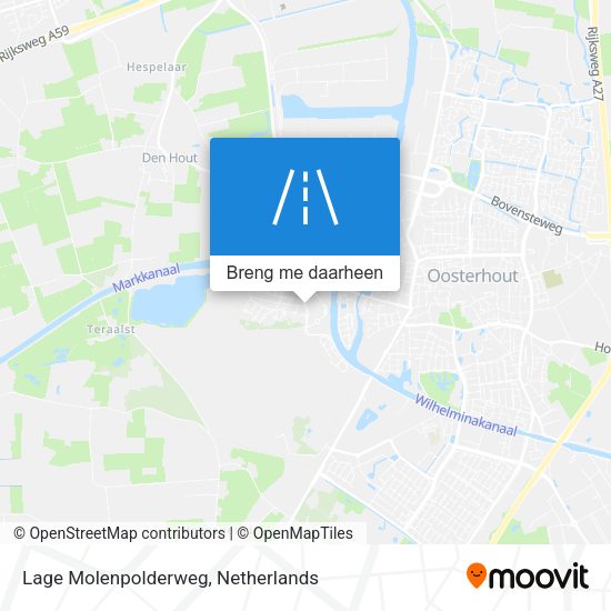 Lage Molenpolderweg kaart